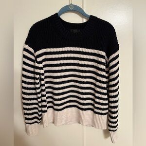 J Crew Oversized Crewneck Sweater in Stripe Size XXS